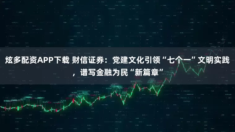 炫多配资APP下载 财信证券：党建文化引领“七个一”文明实践，谱写金融为民“新篇章”